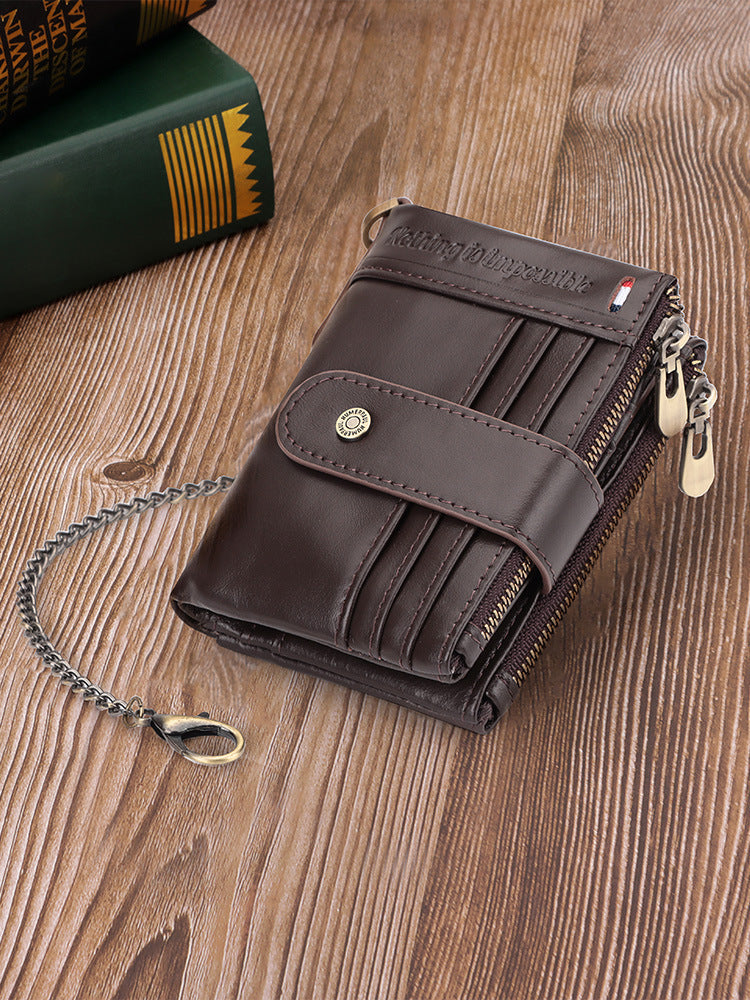 RFID Genuine Leather Men&