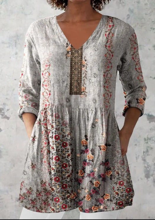 Round-neck short-sleeved women&