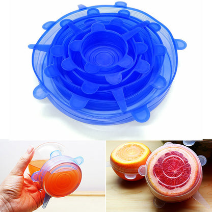 Silicone food storage lid