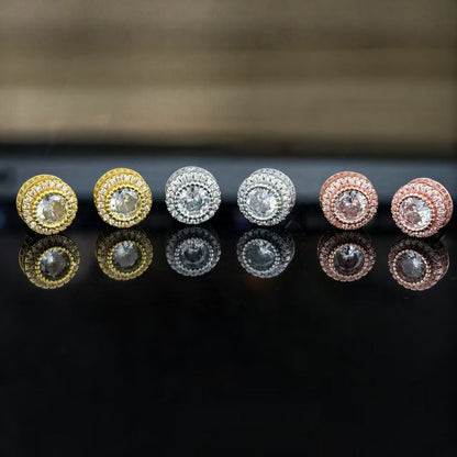 Hip-hop stud earrings for men