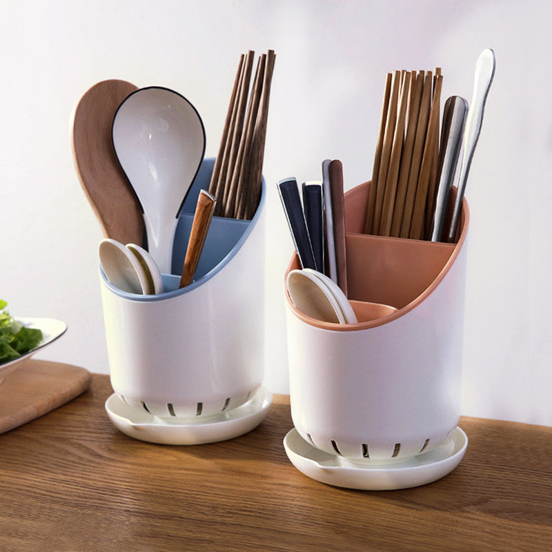 Kitchen Utensil Storage Box with Drainage
