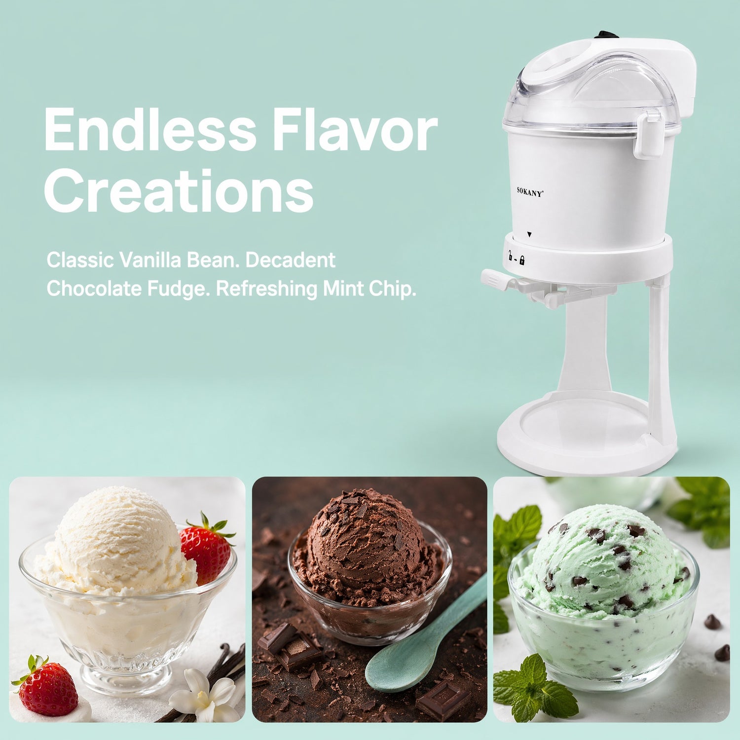 Household Pre-Cooling Ice Cream Maker