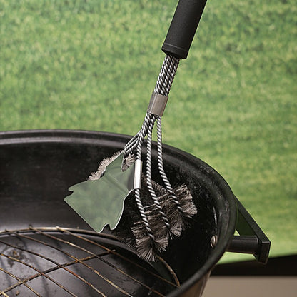 BBQ Grill Cleaning Brush Set Wire Brush with Scraper