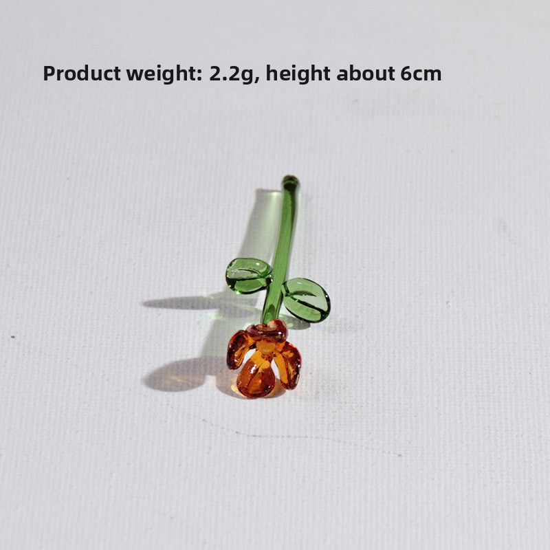 Handmade Glass Simulation Flower Decoration