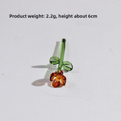 Handmade Glass Simulation Flower Decoration