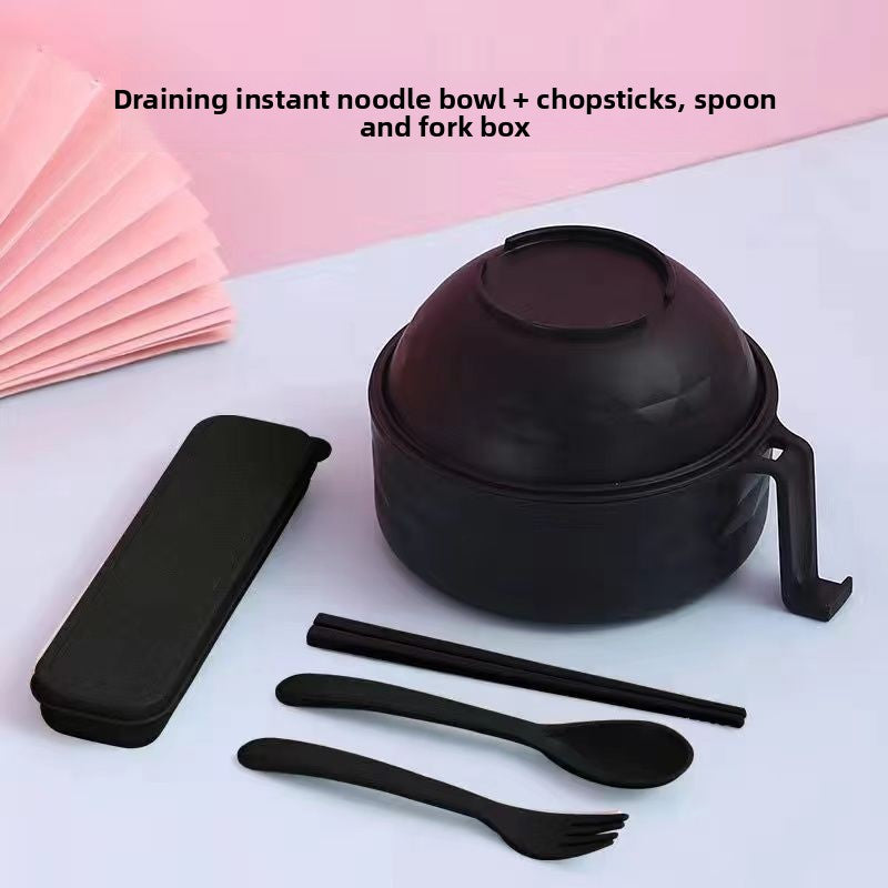 Microwave Safe Japanese Style Noodle Bowl with Utensils