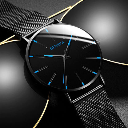 Quartz Watch with Alloy Mesh Strap