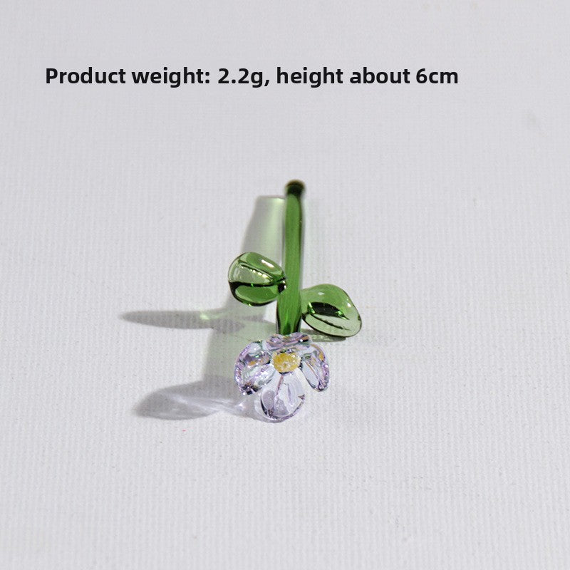 Handmade Glass Simulation Flower Decoration