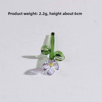 Handmade Glass Simulation Flower Decoration