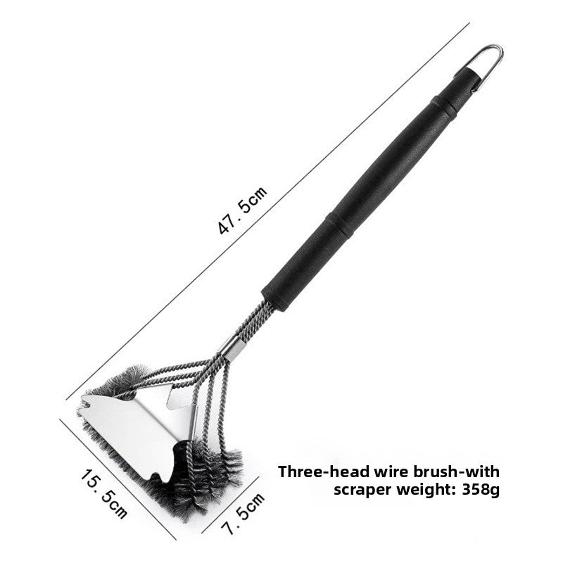 BBQ Grill Cleaning Brush Set Wire Brush with Scraper