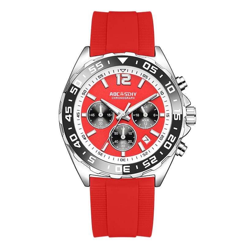 Mens Sports Quartz Watch with Luminous Display