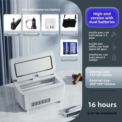 Portable Insulin Refrigerator Cooler Box