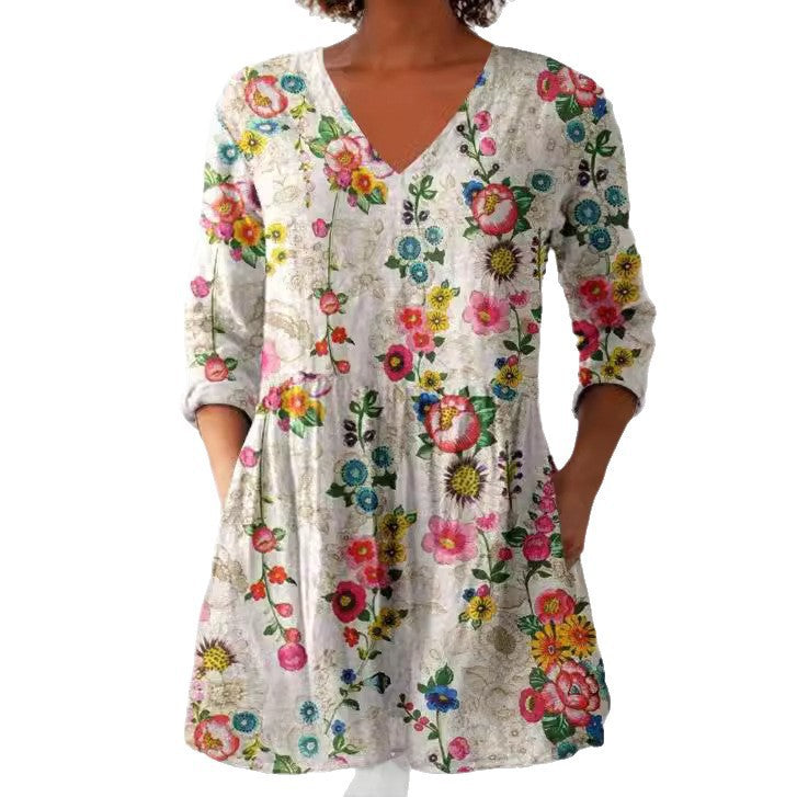 Round-neck short-sleeved women&