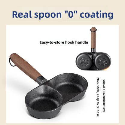Two-hole frying pan