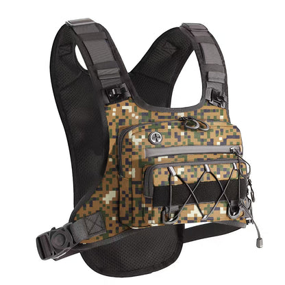 Multi-Functional Tactical Chest Bag with Hydration Pack