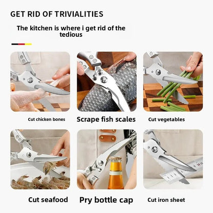 German Stainless Steel Kitchen Scissors for Poultry
