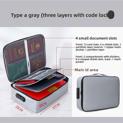 Multi-layer Document Storage Bag