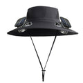 Sun Protection Visor Solar Fan
