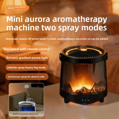 Seven-Color Flame Aroma Diffuser