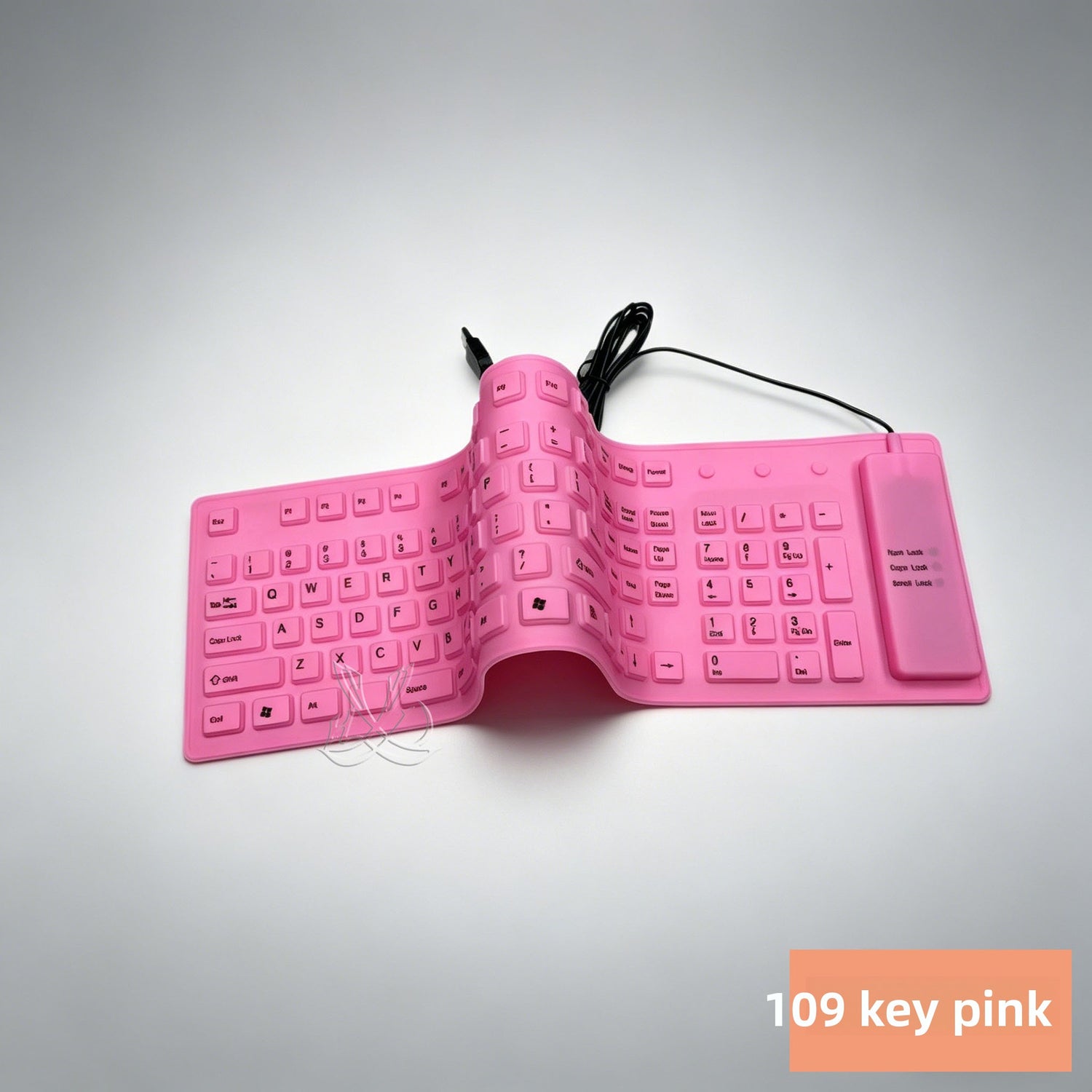 Silicone Mute Soft Keyboard USB Wired Folding
