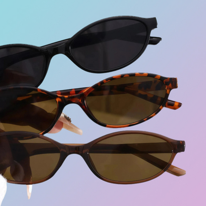 Oval Frame Sunglasses UV400 Protection