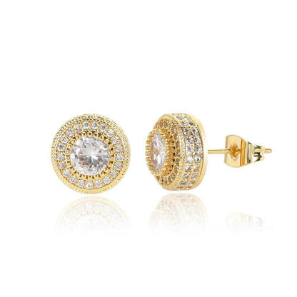 Hip-hop stud earrings for men