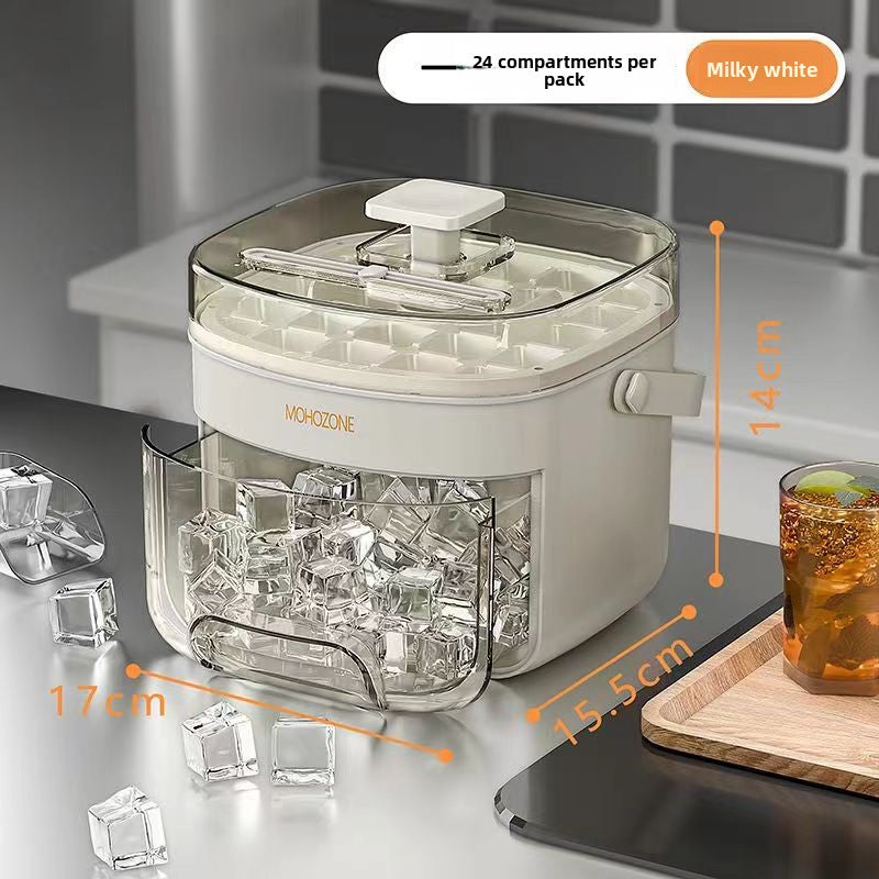 Press Type Ice Tray Mold with Ice Shovel