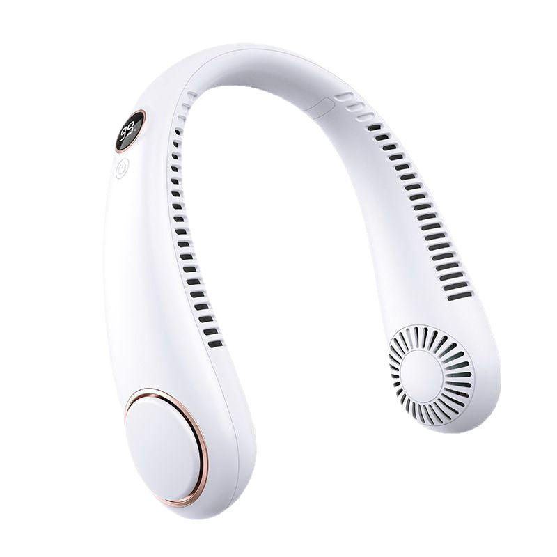 USB Charging Silent Leafless Hanging Neck Fan