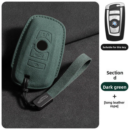 Suede Key Cover with Strap