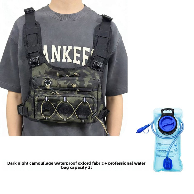 Multi-Functional Tactical Chest Bag with Hydration Pack