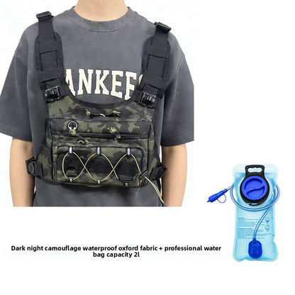 Multi-Functional Tactical Chest Bag with Hydration Pack