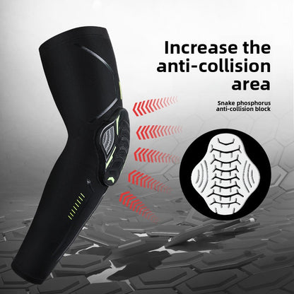 Compression Sports Arm Sleeves with Honeycomb Protection