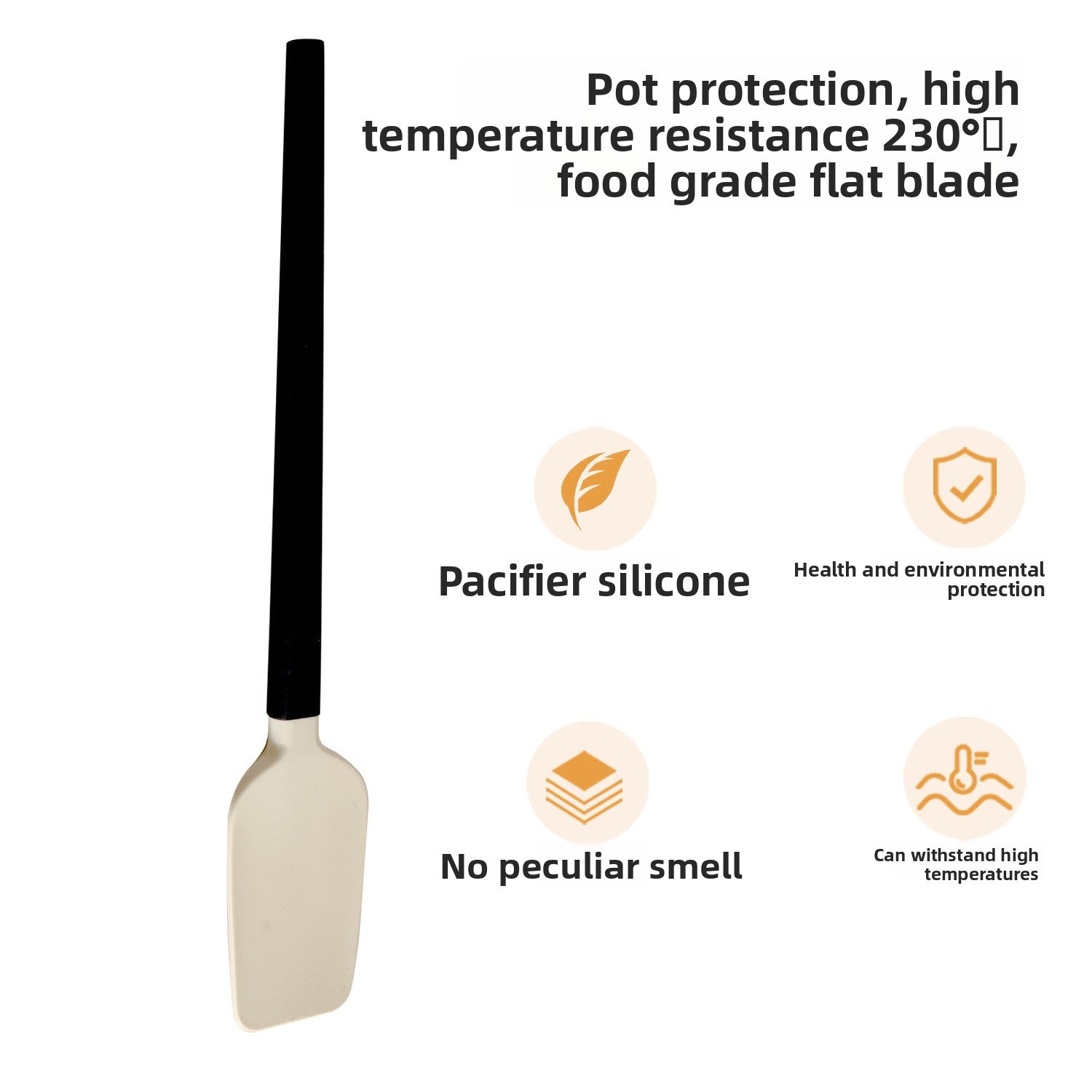 Silicone Baking Scraper with Wood Handle