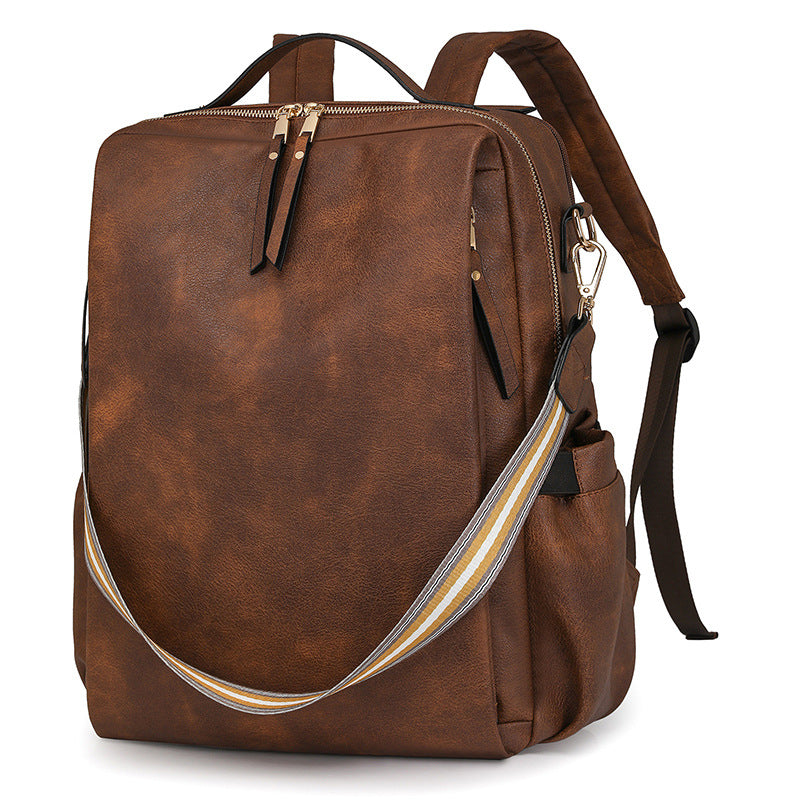 Multi-functional PU Leather Women Backpack