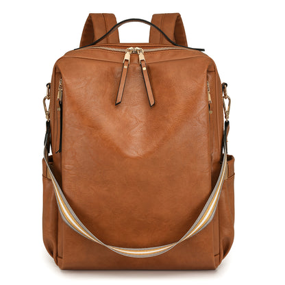 Multi-functional PU Leather Women Backpack
