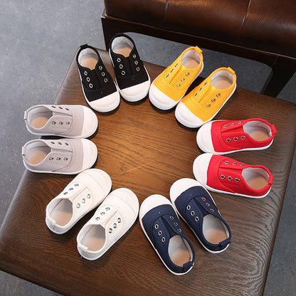 Kids Soft-Soled Canvas Indoor Shoes