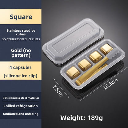 Reusable Stainless Steel Ice Cubes for Drinks