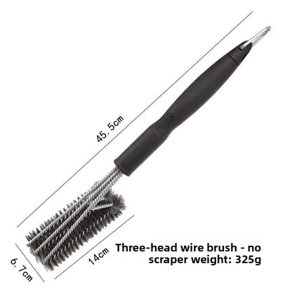 BBQ Grill Cleaning Brush Set Wire Brush with Scraper