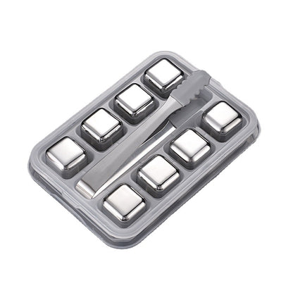 Reusable Stainless Steel Ice Cubes for Drinks