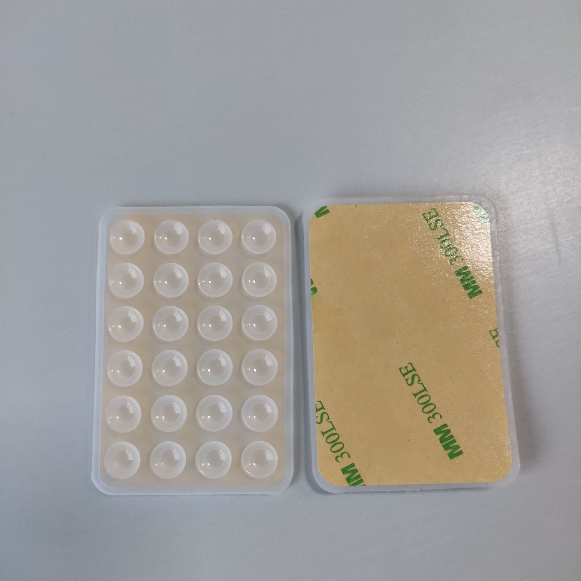 Thickened Silicone Suction Cups 24-Piece Square Adhesive Pads