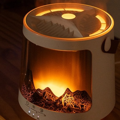 Seven-Color Flame Aroma Diffuser