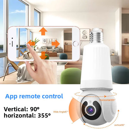 V380 WiFi bulb surveillance camera with night vision