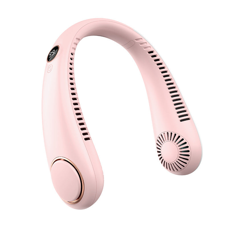 USB Charging Silent Leafless Hanging Neck Fan