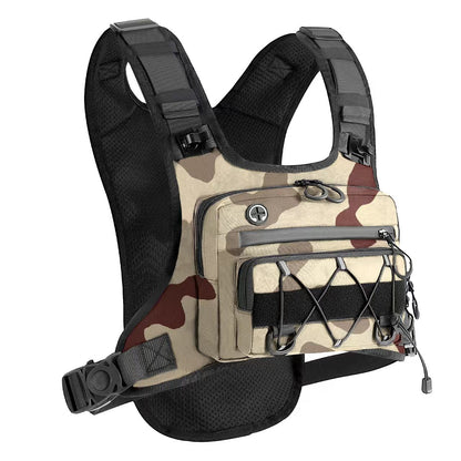 Multi-Functional Tactical Chest Bag with Hydration Pack