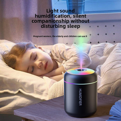 USB Mini Humidifier with Colorful Light for Car and Home