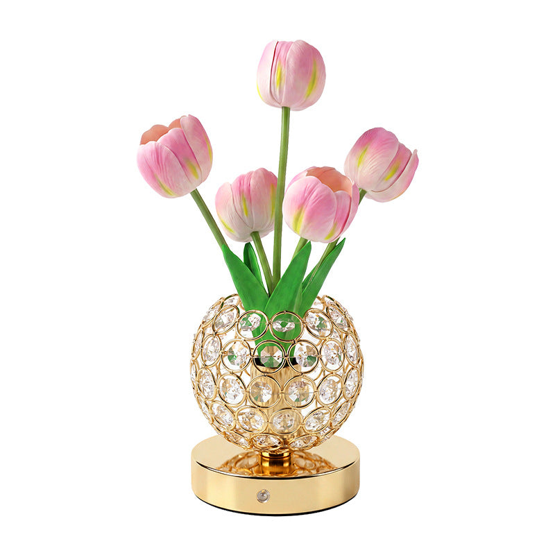 Tulip Crystal Table Night Light