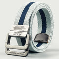 Mens Casual Canvas Belt with Adjustable Buckle