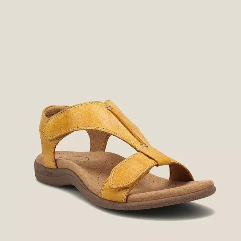 Adjustable Velcro Flat Sandals