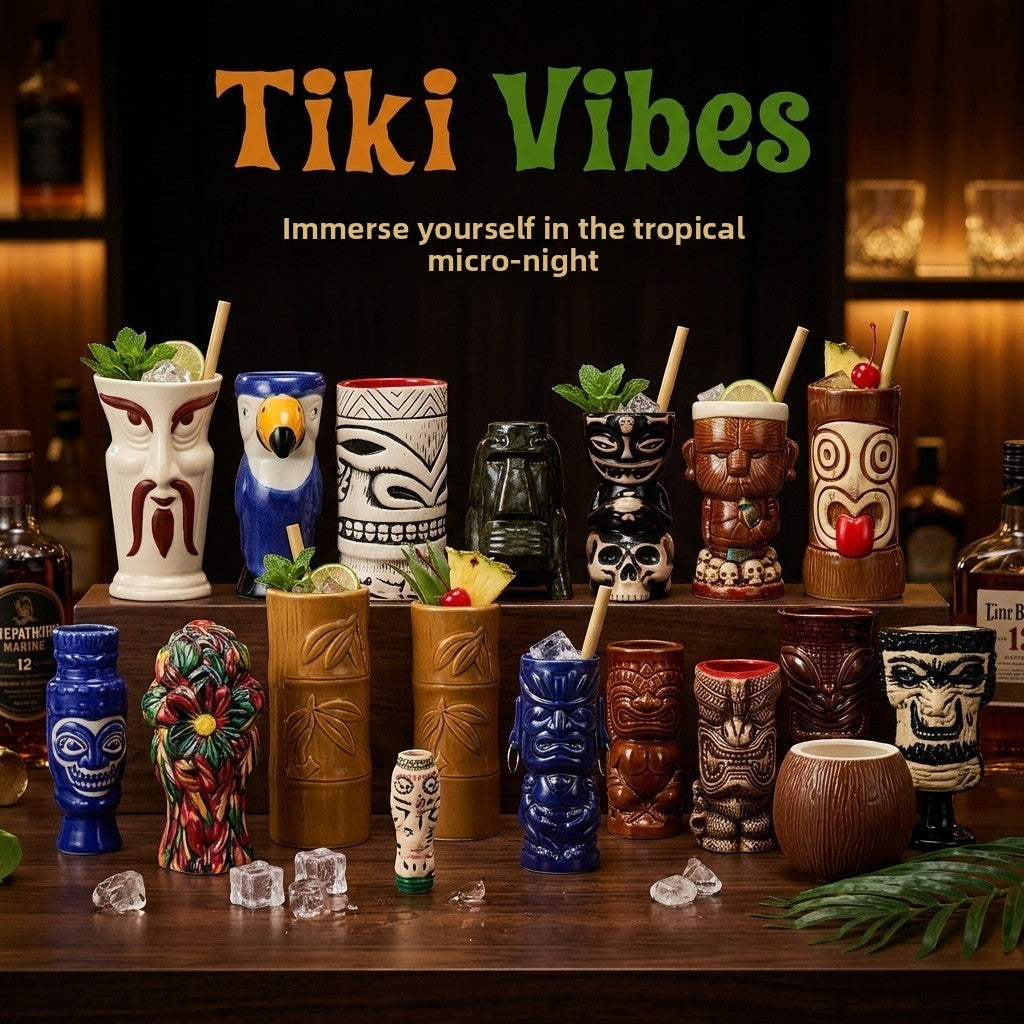 Creative Themed Ceramic Cocktail Cups
