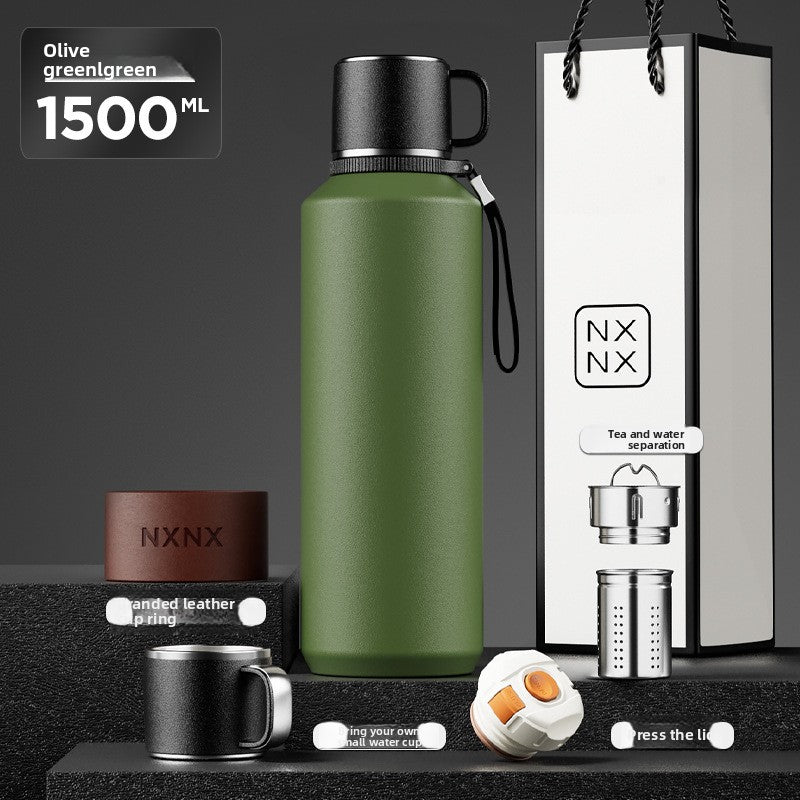 Stainless Steel Thermos Cup with Handle